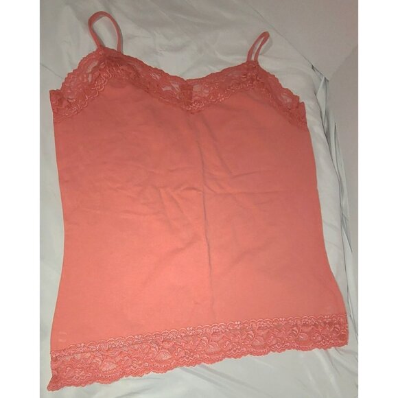 Y2K Van Heusen Womens Medium Tank Top 3-Pack Lace Neck Cami Spaghetti Strap - Picture 10 of 13